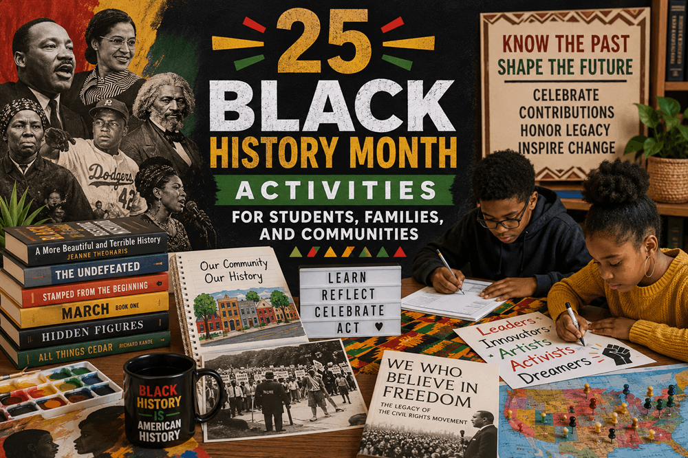 25 black history month activities for students families and communities