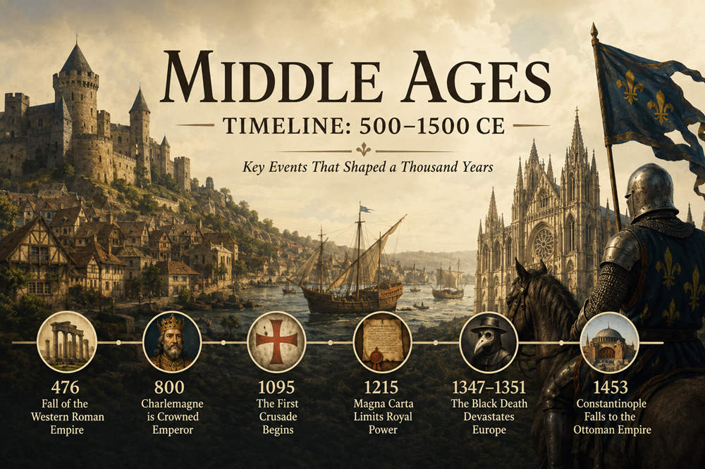 Middle ages timeline