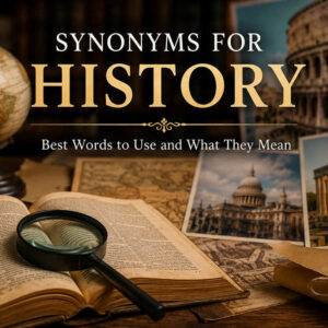 Synonym for history