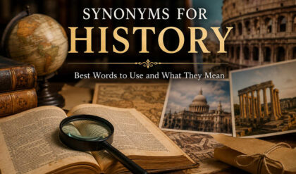 Synonym for history